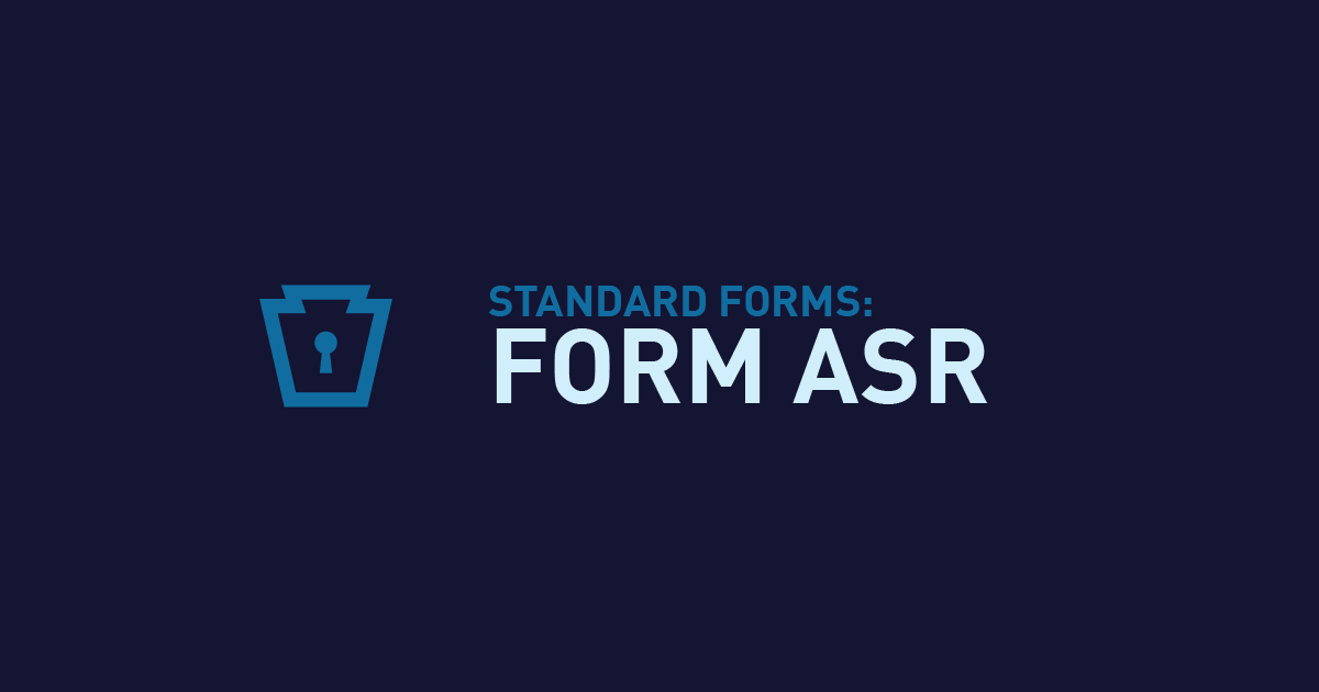 Form ASR