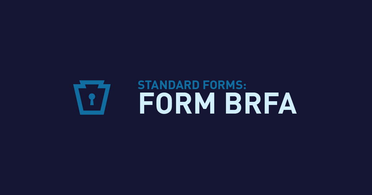 Form BRFA