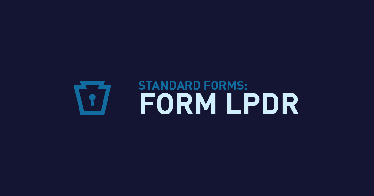Form LPDR