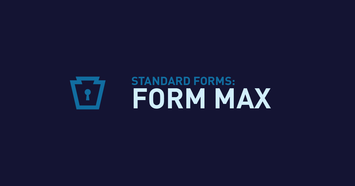 Form MAX
