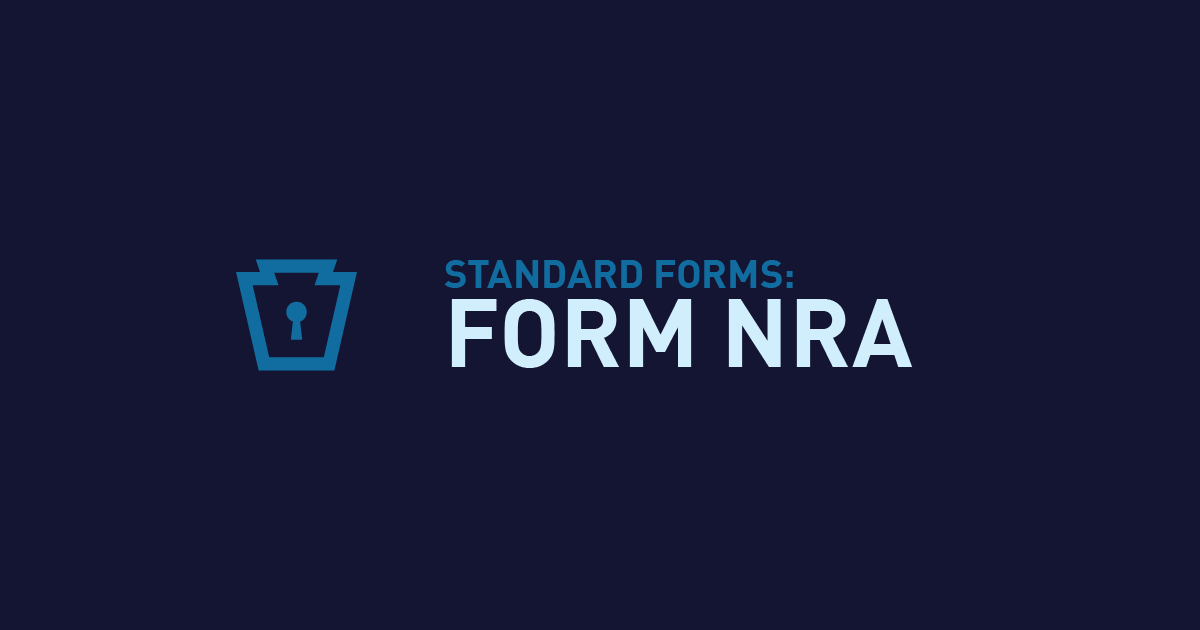 Form NRA