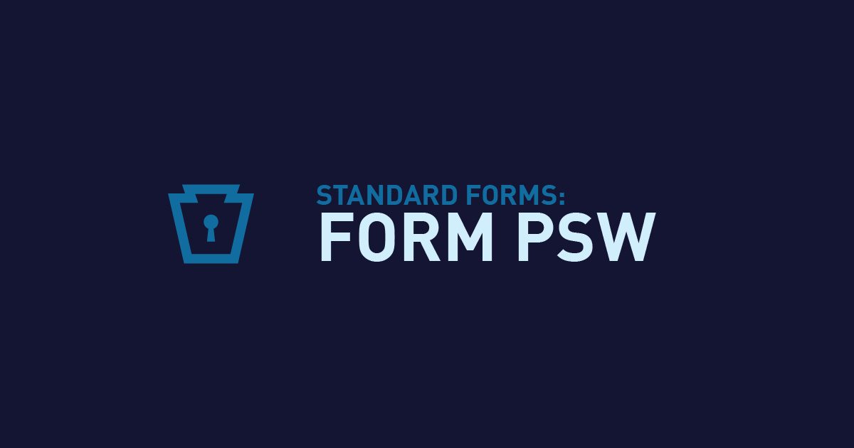 Form PSW