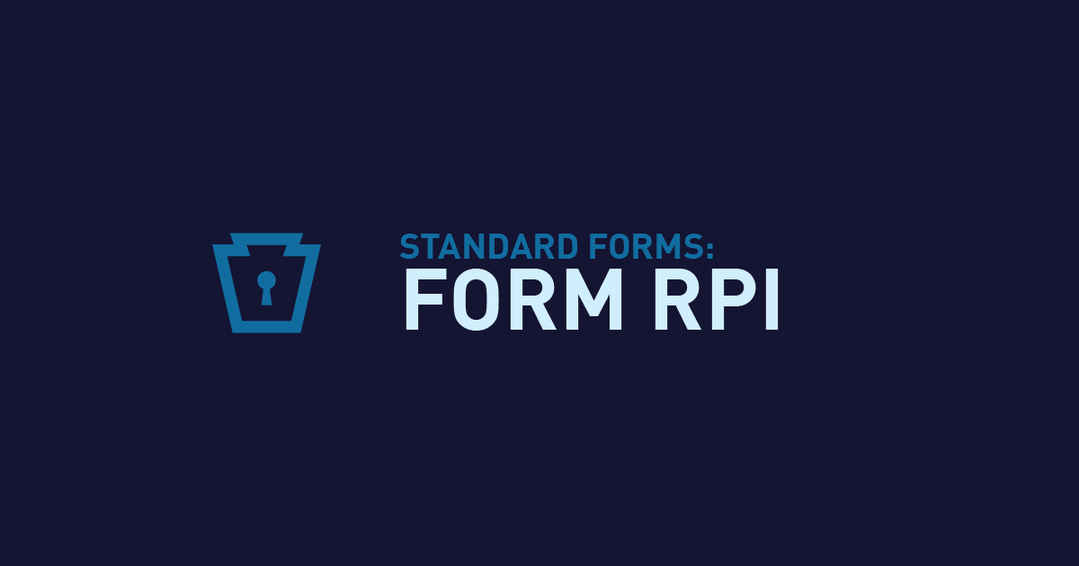 Form RPI