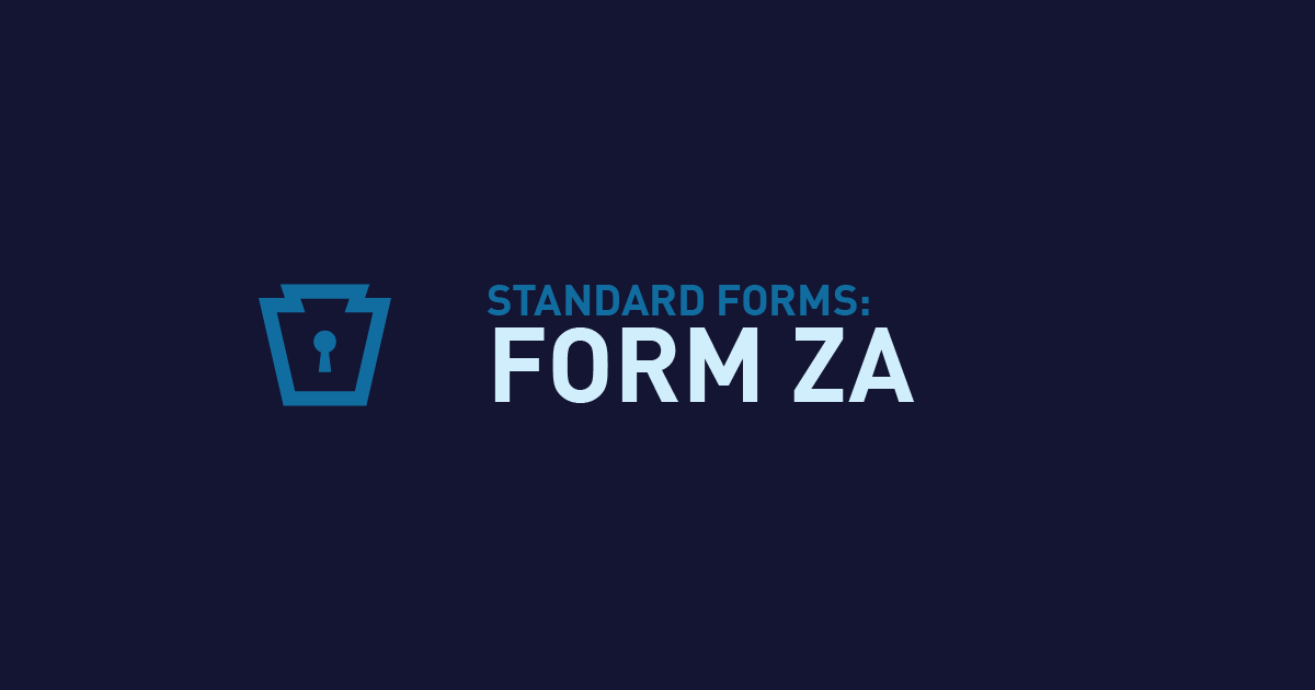 Form ZA