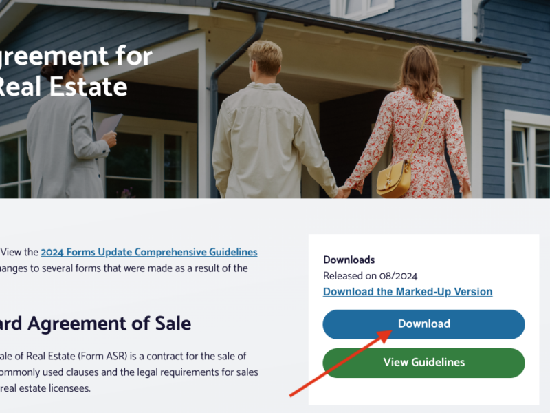 Pa Rasp Form Printable Standard Forms - Pennsylvania Association of Realtors®