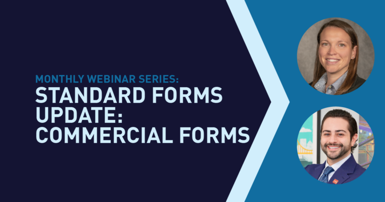 Standard Forms Update: Commercial Forms
